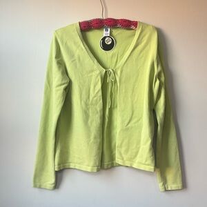 GAP Lime Tie Up Cardigan